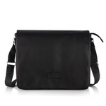 Męska czarna torba miejska na ramię Solier S11