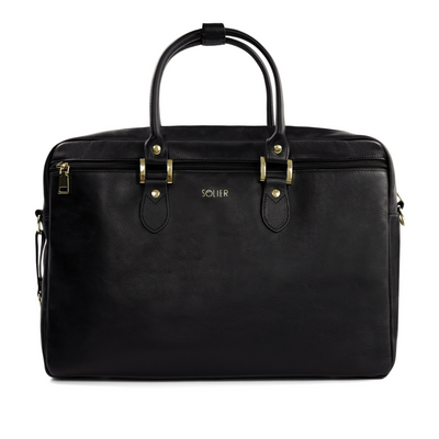 Genuine leather women's laptop bag Marina black