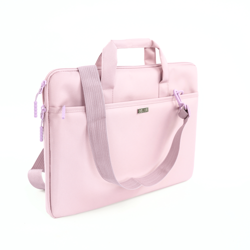 Torba na laptopa 15,6" materiałowa Solier SM01 Venga różowa