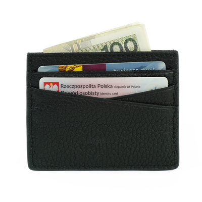 Torba weekendowa podróżna skórzana Solier SL39 Astrin czarna 