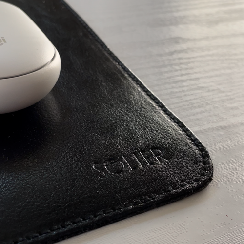 Genuine leather mouse pad Solier SA42 black