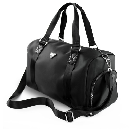 Nylonowa torba podróżna damska weekendowa Solier FB51 Rimma czarna