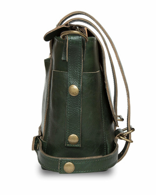 Genuine leather bicycle bag Assen SR02 green