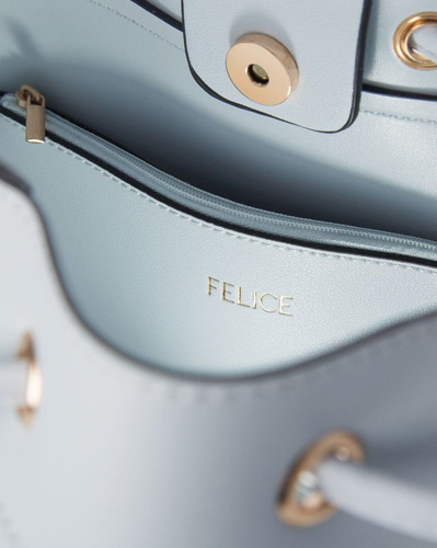 Women's shopper bag Felice FB40 light blue