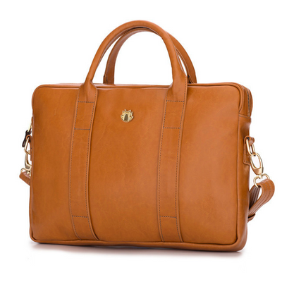 Elegant shoulder laptop bag Felice Gold Dulce
