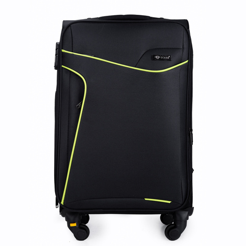 Medium soft luggage M Solier STL1651 black-green