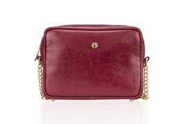 Genuine leather women's crossbody Florence burgundy