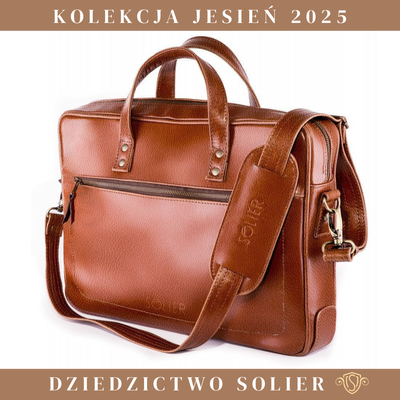 SKÓRZANA TORBA NA LAPTOPA SOLIER SL04 WATERFORD VINTAGE BRĄZ