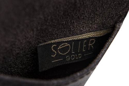 Leather men's coin wallet SOLIER SA10 BROWN