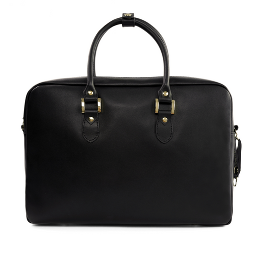Genuine leather women's laptop bag Marina black